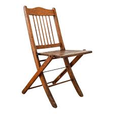 Antique Wood Folding Theater Or Deck Chair How To Antique Wood Chair Folding Chair