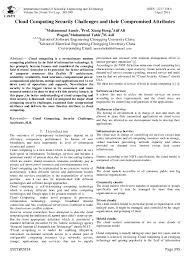 Abstract' computers have become an unavoidable. Security Issues In Cloud Computing Research Papers Academia Edu