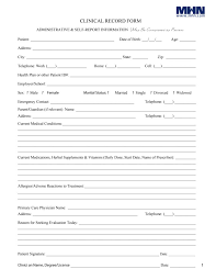 67 Medical History Forms Word Pdf Printable Templates