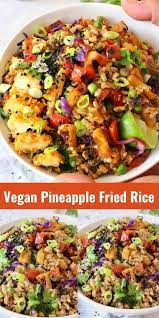 Vegan Pineapple Fried Rice Recipe Veggie Society Recipe Vegan Recipes Healthy Easy Stir Fry Recipes Vegetarian Stir Fry