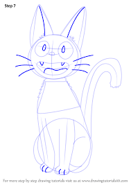 Learn How To Draw Jiji From Kiki S Delivery Service Kiki S Delivery Service Step By Step D Animation Art Character Design Totoro Drawing Cartoon Art Styles