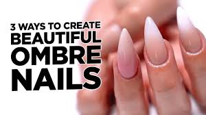 Lay one hand down on a sturdy, flat surface. 3 Ways To Create Beautiful Ombre Nails Youtube