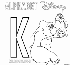 Tarzan coloring pages are a fun way for kids of all ages to develop creativity, focus, motor skills and color recognition. K For Kala From Tarzan Coloring Pages Printable