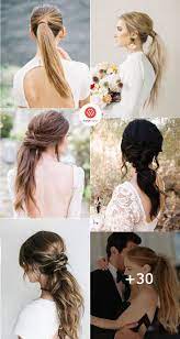 42 Gorgeous Wedding Hairstyles Ideas To Inspire Your Wedding Day Pony Tail Wedding Hairst Wedding Hairstyles Wedding Hair Down Braided Hairstyles For Wedding