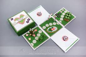 Explosionsbox Mit Gartenmotiv Mediendesign Moser Gutschein Verpacken Garten Explosionsbox Box