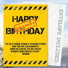Funny Personalised Boris Happy Birthday Lockdown Lock Down Etsy In 2021 Happy Birthday Lockdown Birthday Lockdown Funny Birthday Cards
