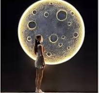 Amazon.com: GRRICEPL Dimmable Modern Moon Wall Lamp, 3D ...