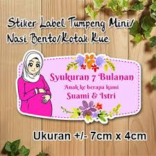 Download undangan gratis desain undangan tujuh bulanan. Jual Stiker Label Custom Syukuran 7 Bulanan Nujuh Bulan Di Lapak Tazkia Sticker Bukalapak