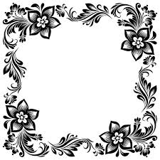 Ornamento Materiale Vettore Floreale Retro 02 Floral Fontretro Frame Ornamento Vectors Black Flowers Retro Floral Frame Decor