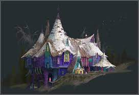 Elf House Ast Ralf On Artstation At Https Www Artstation Com Artwork Dx548g Elf House Fantasy Illustration House Drawing