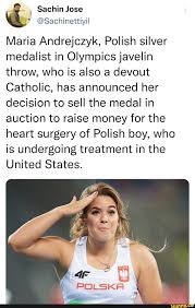 Polish convenience store zabka paid for the medal and gave it back to her. 3ovcfdlplv H4m