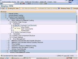 Sap Product Costing Training Maintain Overhead Cost Elements Sap Implementation Guide Data Science