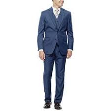 Stafford Travel Wool Blend Stretch Suit Separates Classic Fit Medium Blue Suit Mid Blue Suit Blue Dress Suit