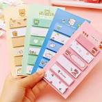 Cute Index Sticker, Girl Cartoon Book Tags Sticky, Teaching Message  Sticker, writable Document tab