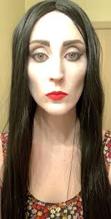 Morticia is the wife of gomez addams, and the mother of wednesday, pugsley, wednesday jr. Self Morticia Addams Makeup Test I Never Wear Makeup So I Need Practice Especially With Lipstick Also Wondering If I Should Go Thinner For The Brows Or Keep My Natural Shape I Ll Add