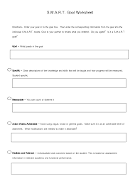 Blank Smart Goals Worksheet Smart Goals Template Smart Goals Worksheet Goals Template