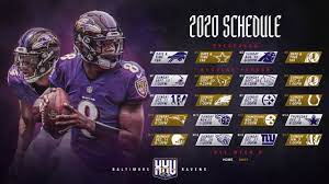 Notes On The Ravens 2020 Schedule