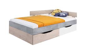 Maybe you would like to learn more about one of these? Kinderbett Jugendbett Lede 16 Farbe Grau Eiche Weiss Liegeflache 120 X 200 Cm