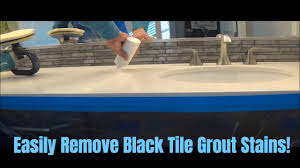 This demonstration shows you how quick and easy it is! How To Remove A Stain From Black Tile Grout With Quartz Renew Demonstration Youtube