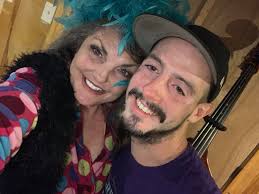 Taylor and Jen Rosenstein backstage at CalJam18 Photo by Sarah Hyland  Rosenstein https://www.instagram.com/p/BonkJtIhuyO/ #taylorhawkins  #foofighters #jenrosenstein #caljam18 #glenhelenamphitheater