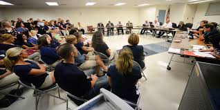 Central Valley Education Association shows up in force at board meeting;  strike option OK'd