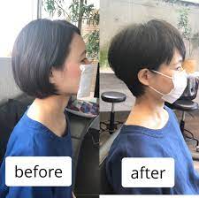 頭の大きさ変わった 仰天チェンジ ボブ ショート ヘアスタイリング 髪型 ベリーショート レディース ボブ