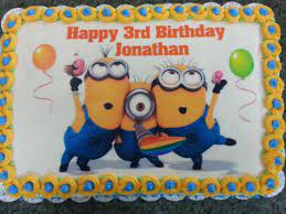 See more ideas about minion cake, cake, minions. Minion Sheet Cake Minion Birthday Party 6th Birthday Parties Minion Birthday Cake