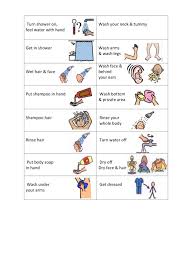 Shower Visual Schedule Visual Schedule Autism Autism Visuals Special Education Visual