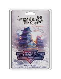 After three years of releases, legend of the five rings: Legend Of The Five Rings Lcg Winter Court 2018 World Champion Deck Gamescape North