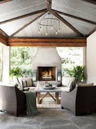 7 Gorgeous Covered Patio Ideas To Enjoy The Outdoors Rain Or Shine Farm House Living Room Outdoor Fireplace Designs Modern Farmhouse Living Room Decor