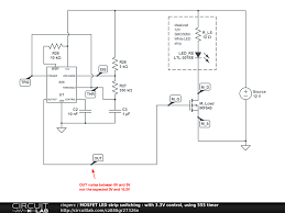 The first simply uses a normal 2n3904 garden variety transistor, and. Mosfet Led Strip Switching With 3 3v Control Using 555 Timer Circuitlab