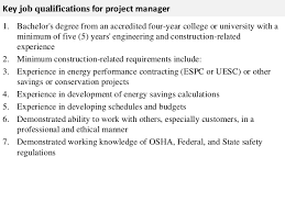 Our company is looking for a senior project engineer to join our team. Project Manager Job Description