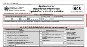 Digitized tin cards are also recognized as valid id by the government of. How To Transfer Your Rdo Using Bir Form 1905 Updated For 2021