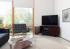 If possible, i prefer the tv to be mounted on the wall next to the window above a long media cabinet. When And How To Place Your Wooden Tv Stand In The Corner Of A Room Foter