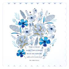 We offer a wide range of fresh flowers online for all occasions with free shipping and same being a reliable online florist, we have gained fame and offer elegant flower arrangements. Buy 12 Blank Birthday Cards Blue Flowers For Gbp 6 99 Card Factory Uk