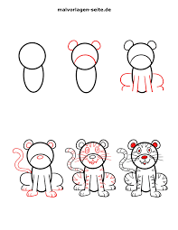 Tiere malen kinder besonders gern und ab einem bestimmten alter können sie sie anhand einfacher techniken zeichnen lernen.hier finden sie einige anleitungen. Wie Zeichnet Man Einen Tiger Kostenlose Ausmalbilder