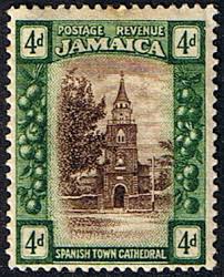 Jamaica 1921 Sg 97 Spanish Town Cathedral Fine Mint Scott 94 Jamaica Awesome Islands Spanish Towns