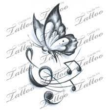 Image Result For Tattoo Music And Butterfly Music Notes Tattoo Butterfly Tattoo Butterfly Music
