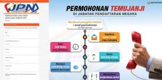 (b) any jabatan pendaftaran negara office; Buat Janji Temu Online Sebelum Ke Jpn Daftar Kelahiran Kematian Atau