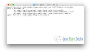 Camel exchange represents an abstraction for an exchange of messages which involves a request message and its corresponding reply or an exception message. Java Io Ioexception Examples Java Code Geeks 2021
