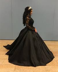 The versatile bit of ball gown wedding dresses. Elegant Lace Long Sleeves Satin Ball Gowns Wedding Dresses Alinanova