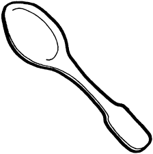 Fork spoon and knife coloring page source : Pin On Knip Voorbeelde