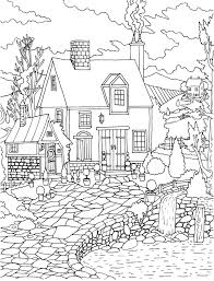 All house symbol coloring pages are printable. Pin On Little Sweet Towns Adult Coloring Book