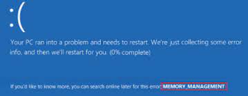 How To Fix The Memory Management Error In Windows 10