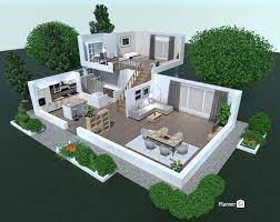 Planner 5d is a 3d/ai tool for home improvement and design. 3d Floor Plan Interior Design House Isometric Interior Floor Plan Planner 5d Planos De Casas Casas De Playa Casas