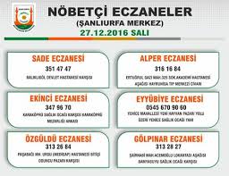 27 12 2016 Sali Bugun Sanliurfa Merkez Ilcelerimizin Nobetci Eczane Listesi Ihtiyaciniz Olmamasi Dilegiyle Acil Sifalar Dileriz Okuma Haber Yazar