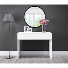 High gloss all dressing tables wayfair co uk. Skylar White Gloss Dressing Table 2 Drawer Furniture123