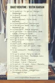 Good Idea For Words And Phrases To Use For Everyday Routine In Any Language Health Adolescent Health Children Health Daily Routine Night Routine Diet Materi Bahasa Tips Mengajar Pelajaran Bahasa Inggris
