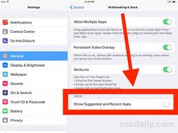 Find the app in the list tap on it. How To Hide Recent Suggested Apps From Ipad Dock In Ipados 13 Ios 12 Ios 11 Osxdaily