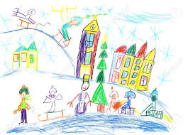 Jemanden hart und rücksichtslos behandeln; Kinder Fahren In Einem Schlitten In Der Nahe Von Dem Weihnachtsbaum Lizenzfreie Fotos Bilder Und Stock Fotografie Image 45935346